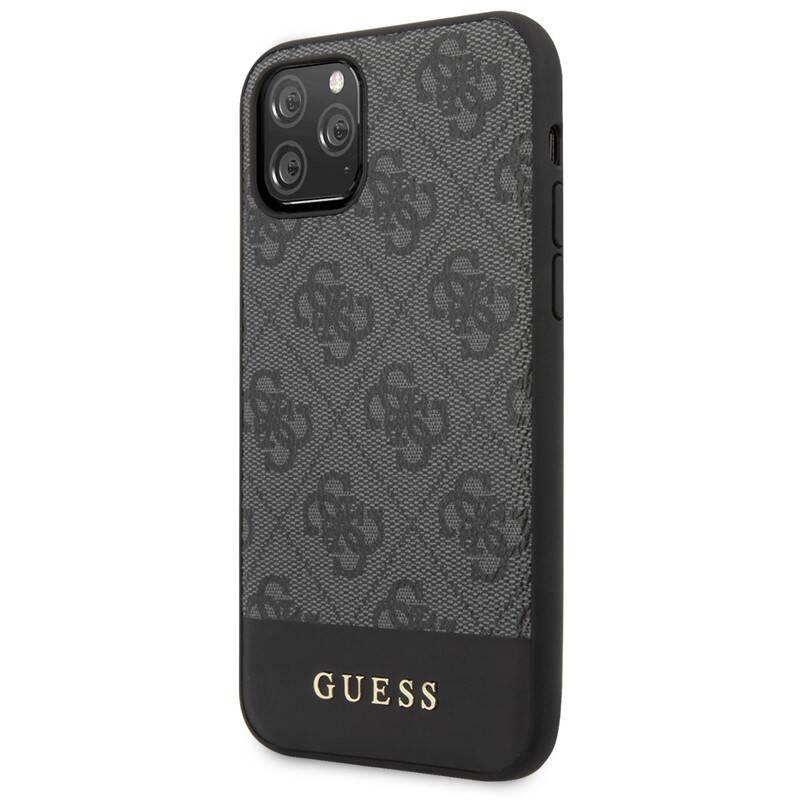 Kryt na mobil Guess 4G Stripe pro iPhone 11 Pro Max šedý