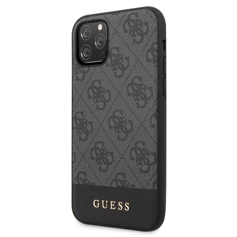 Kryt na mobil Guess 4G Stripe pro iPhone 11 šedý