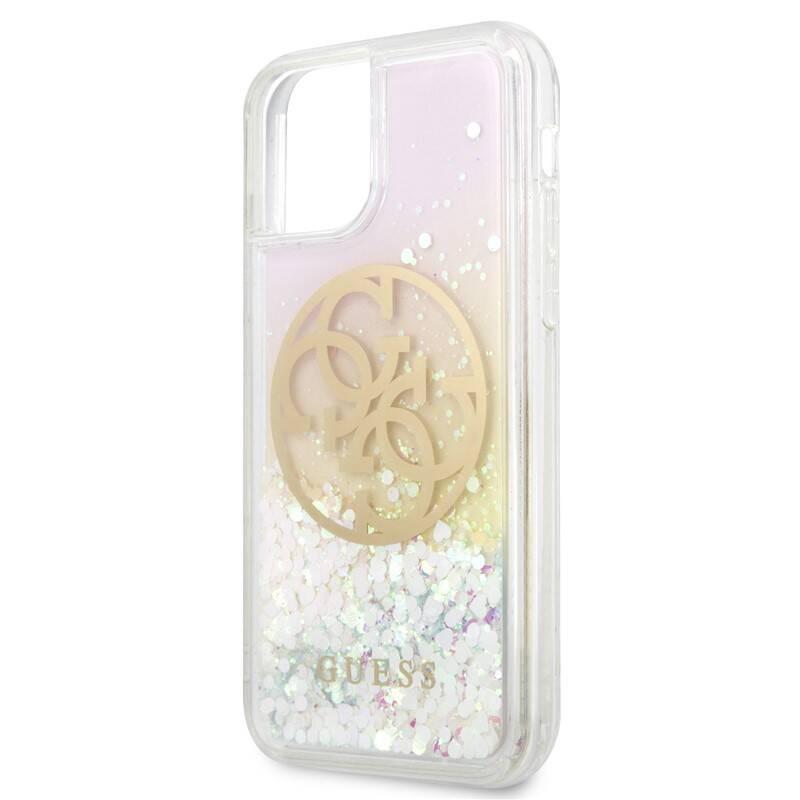 Kryt na mobil Guess Glitter Circle pro iPhone 11 Pro Max růžový