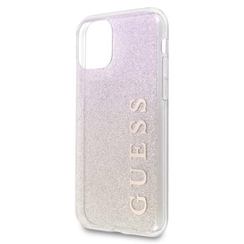 Kryt na mobil Guess Glitter Gradient pro iPhone 11 Pro Max růžový