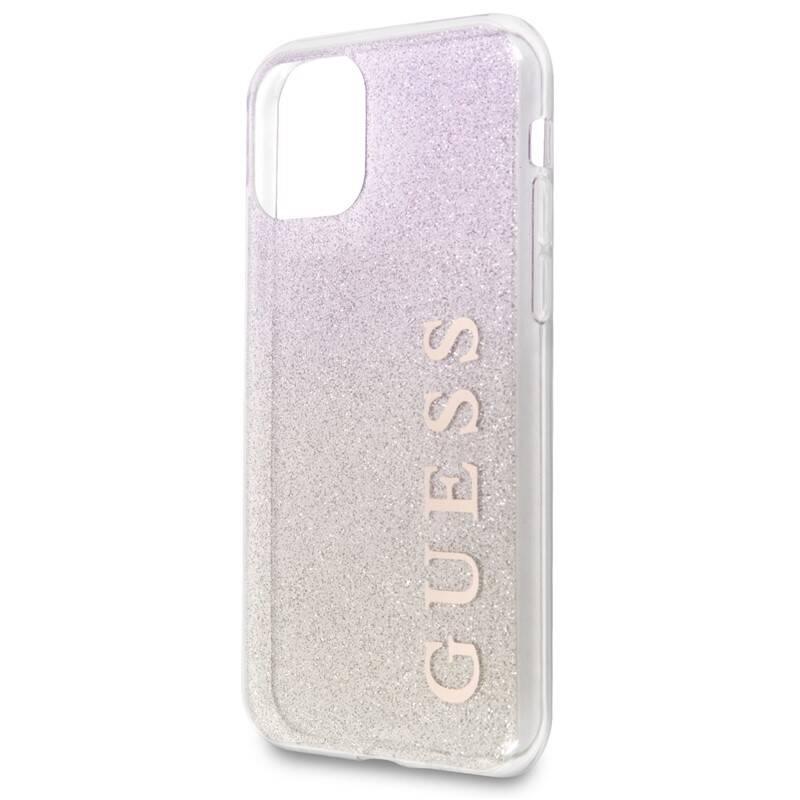 Kryt na mobil Guess Glitter Gradient pro iPhone 11 Pro růžový