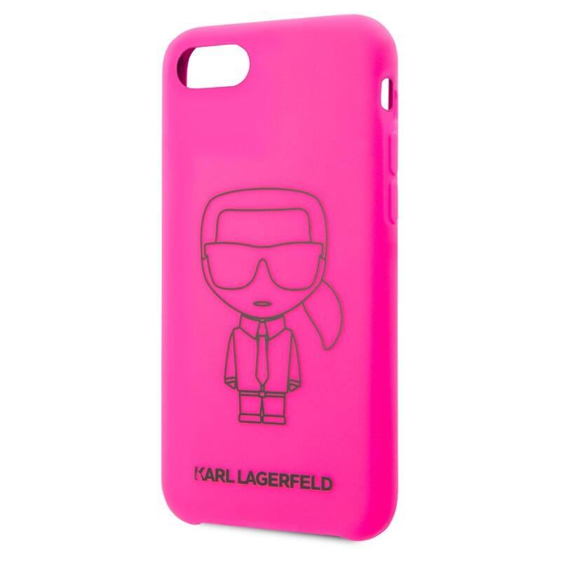 Kryt na mobil Karl Lagerfeld Iconic pro Apple iPhone 8 SE2 růžový