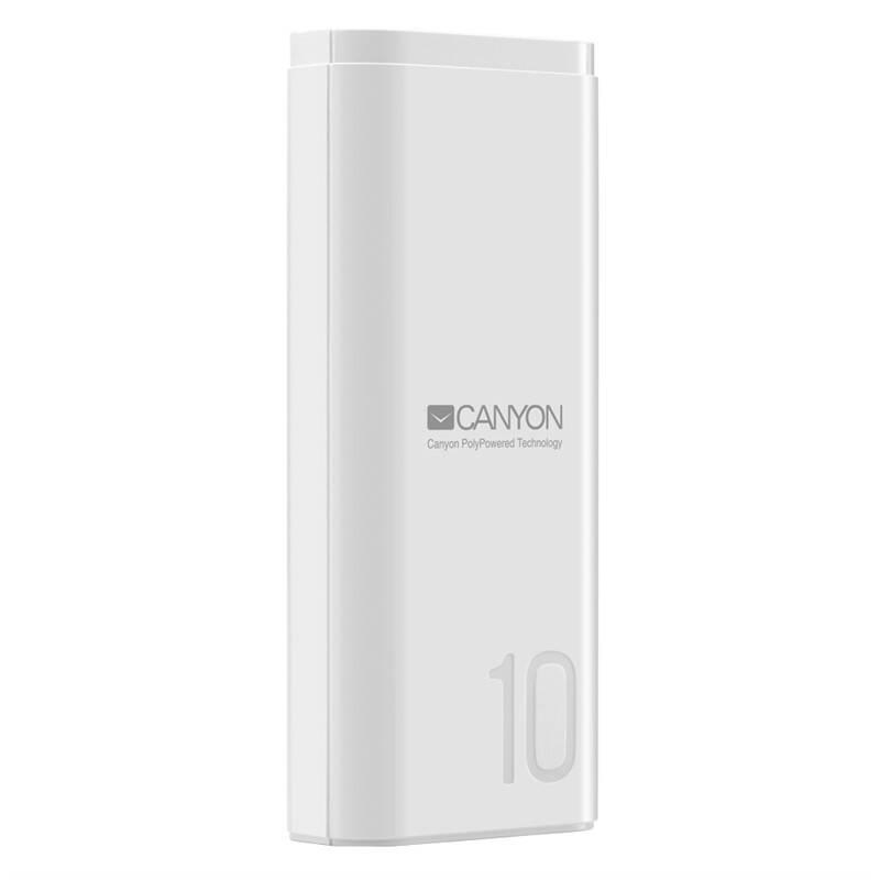 Powerbank Canyon 10000 mAh. USB-C bílá, Powerbank, Canyon, 10000, mAh., USB-C, bílá
