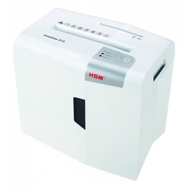 Skartovač HSM ShredStar S10, 10 listů, 18 l, P2