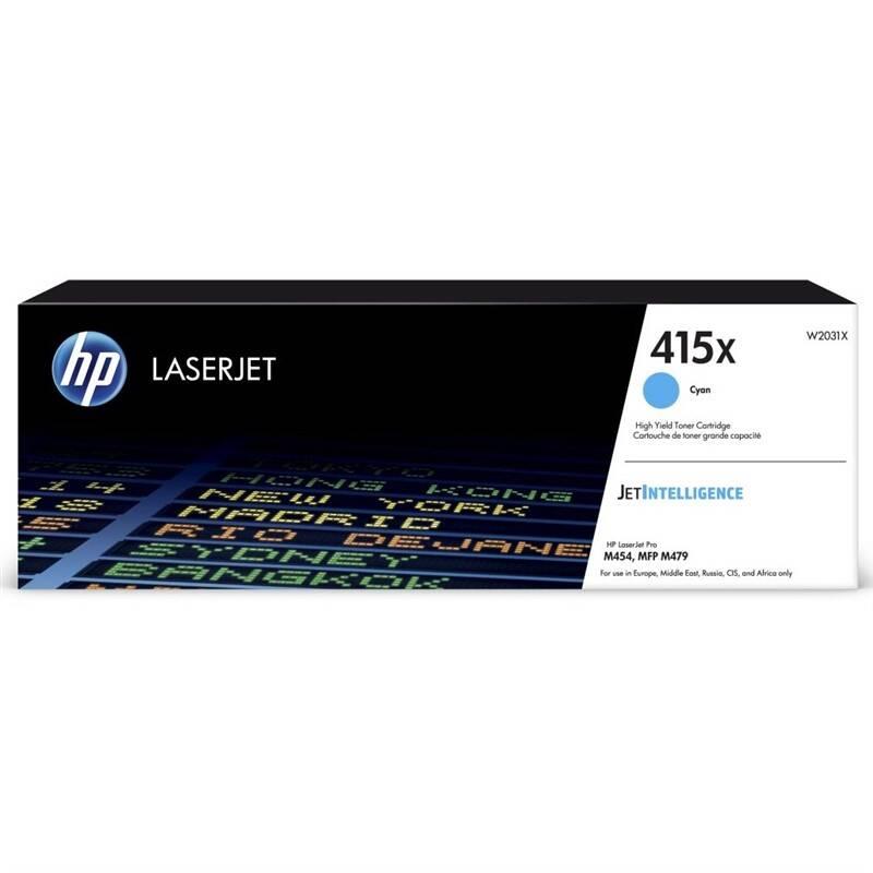 Toner HP 415X, 6000 stran modrý