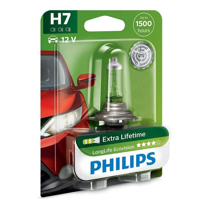 Autožárovka Philips LongLife EcoVision H7, 1ks, Autožárovka, Philips, LongLife, EcoVision, H7, 1ks