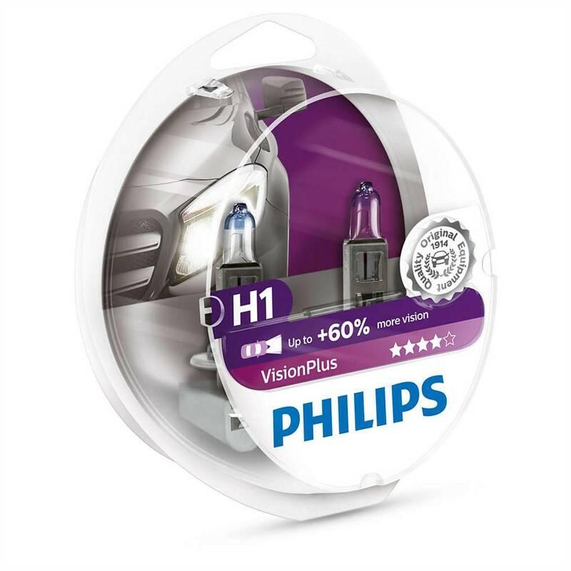 Autožárovka Philips VisionPlus H1, 2ks, Autožárovka, Philips, VisionPlus, H1, 2ks