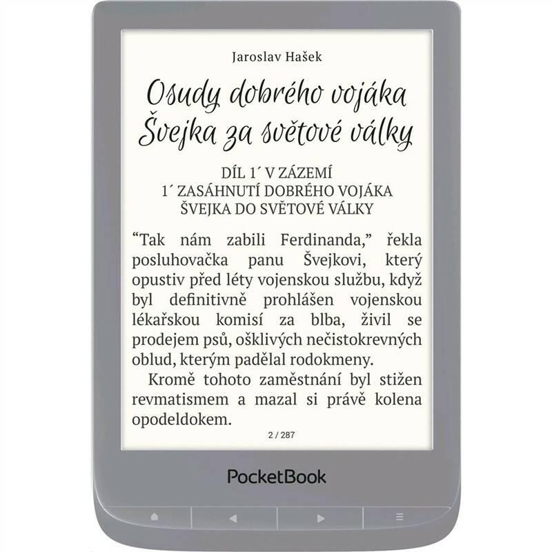Čtečka e-knih Pocket Book 627 Touch Lux 4 stříbrná, Čtečka, e-knih, Pocket, Book, 627, Touch, Lux, 4, stříbrná