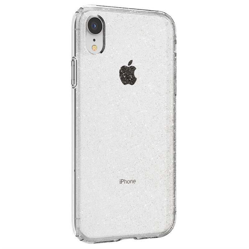 Kryt na mobil Spigen Liquid Crystal Glitter pro Apple iPhone XR průhledný