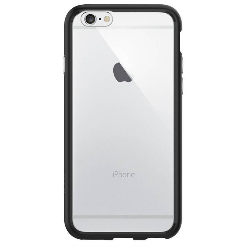 Kryt na mobil Spigen Ultra Hybrid pro Apple iPhone 6 6s černý průhledný