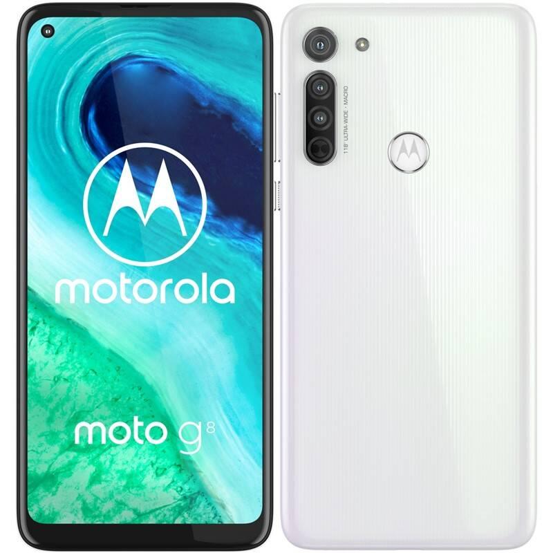 Mobilní telefon Motorola Moto G8 bílý