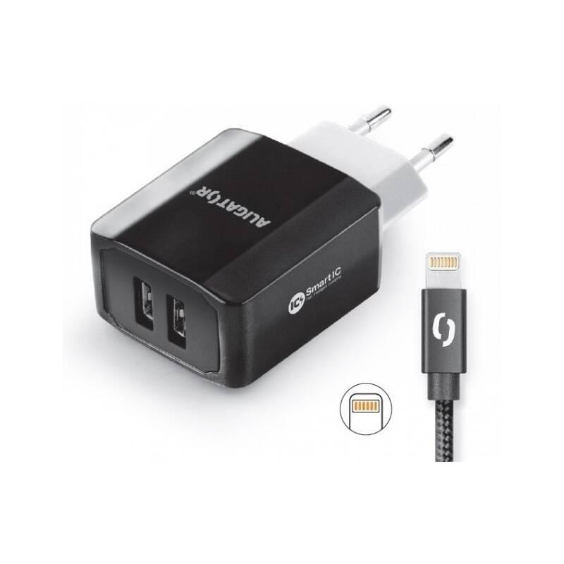 Nabíječka do sítě Aligator 2xUSB, smart