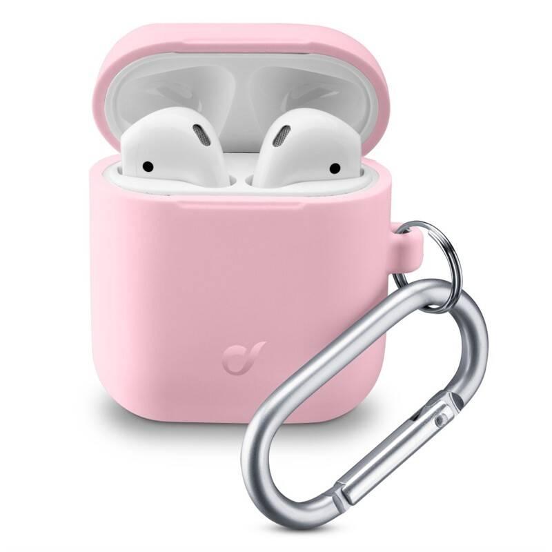 Pouzdro CellularLine Bounce pro Apple AirPods růžové