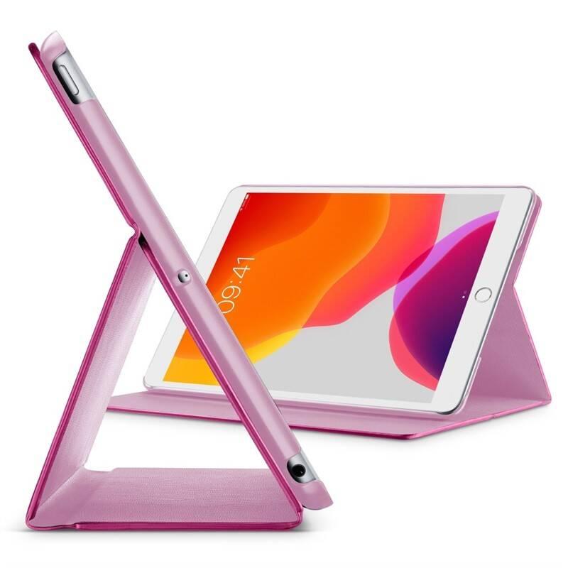 Pouzdro na tablet CellularLine Folio pro Apple iPad 10,2" růžové