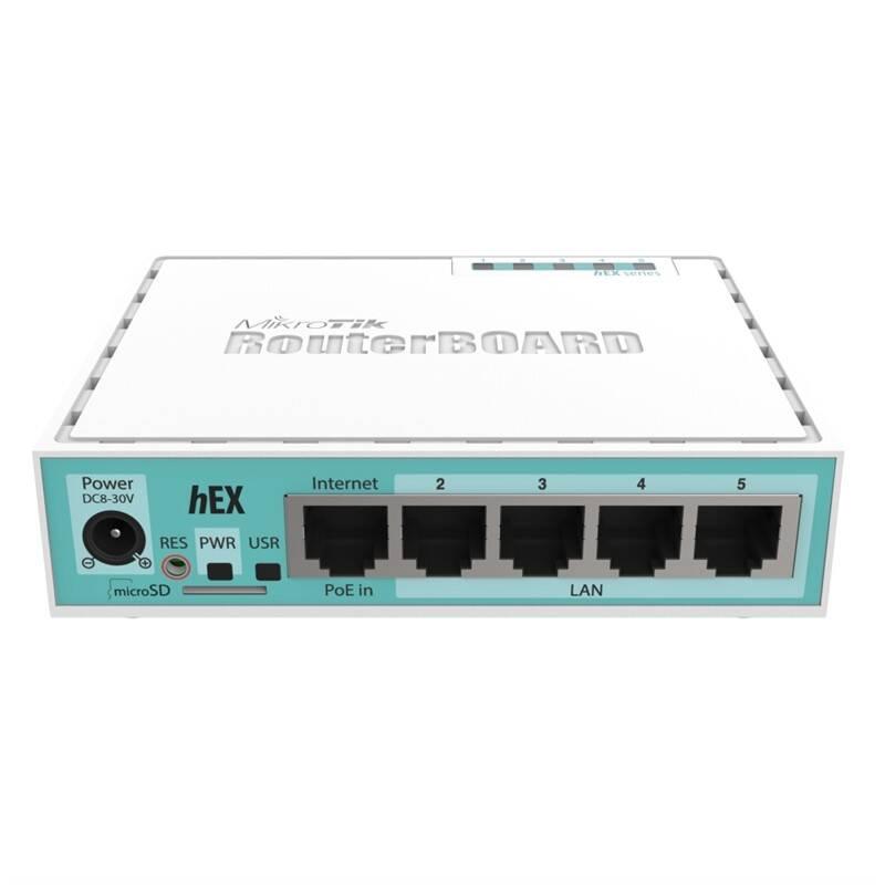 Router MikroTik hEX RB750Gr3 bílý, Router, MikroTik, hEX, RB750Gr3, bílý