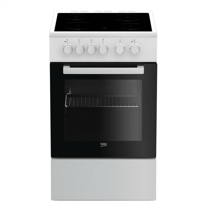 Sklokeramický sporák Beko FSM 57000 GW