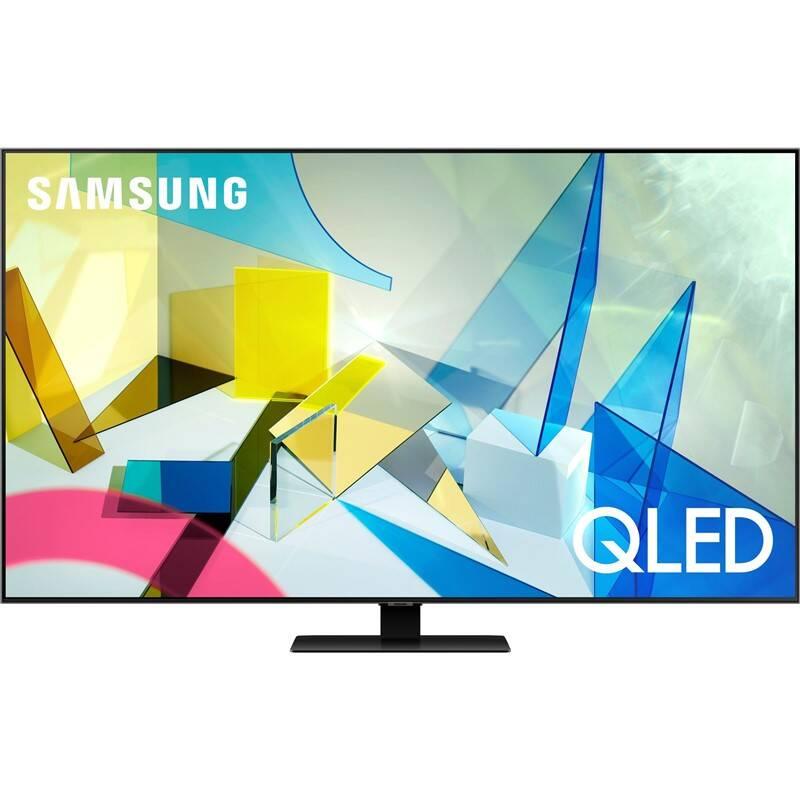 Televize Samsung QE75Q80TA stříbrná, Televize, Samsung, QE75Q80TA, stříbrná