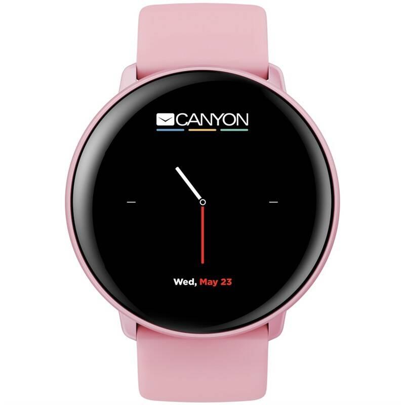 Chytré hodinky Canyon Marzipan růžový, Chytré, hodinky, Canyon, Marzipan, růžový