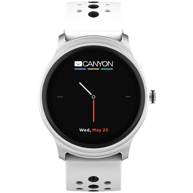 Chytré hodinky Canyon Oregano černý bílý, Chytré, hodinky, Canyon, Oregano, černý, bílý