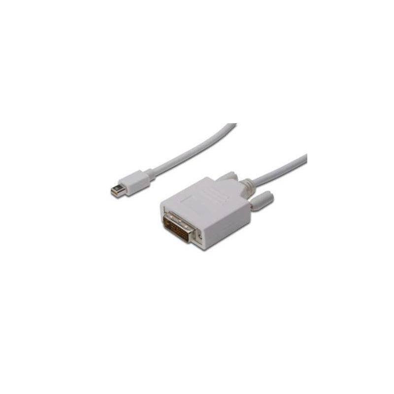 Kabel Digitus miniDisplayPort - DVI, 1m bílý