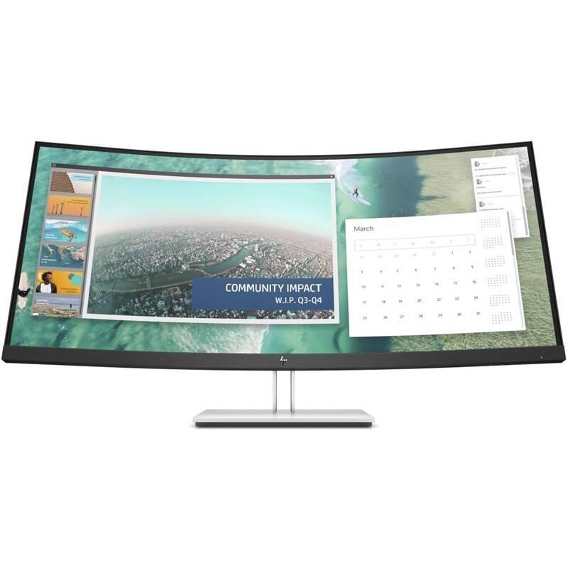 Monitor HP E344c Curved černý stříbrný