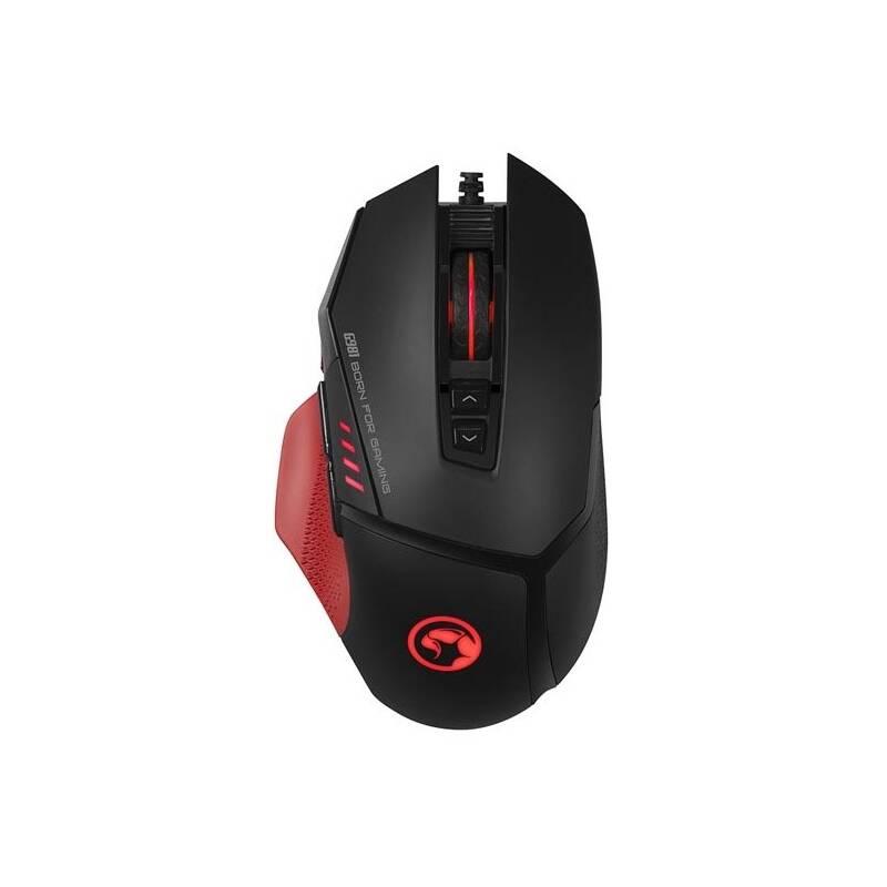 Myš Marvo G981 černá červená