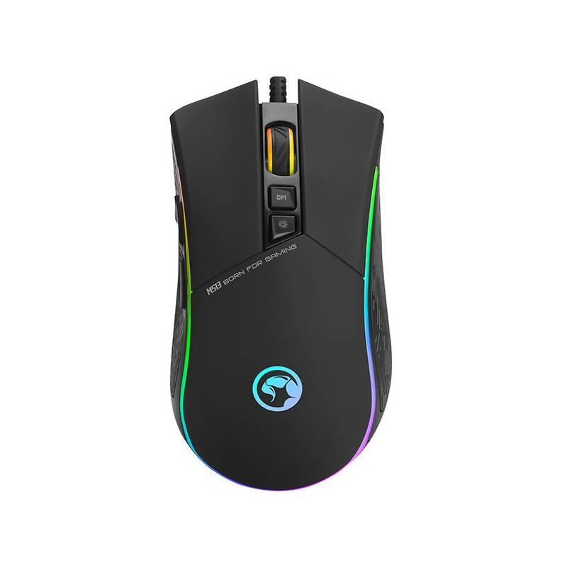 Myš Marvo M513 černá stříbrná