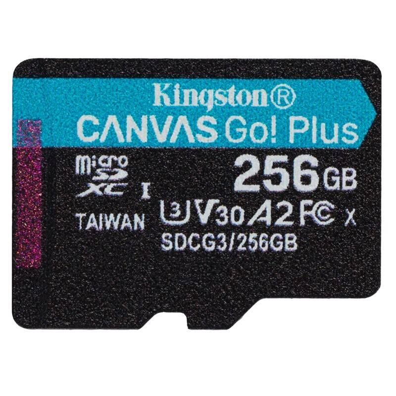 Paměťová karta Kingston Canvas Go! Plus MicroSDXC 256GB UHS-I U3