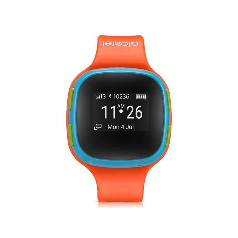 Chytré hodinky ALCATEL MOVETIME Track&Talk Watch modré oranžové