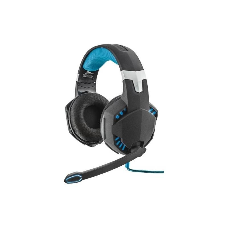 Headset Trust GXT 363 7.1 Bass Vibration Headset černý modrý