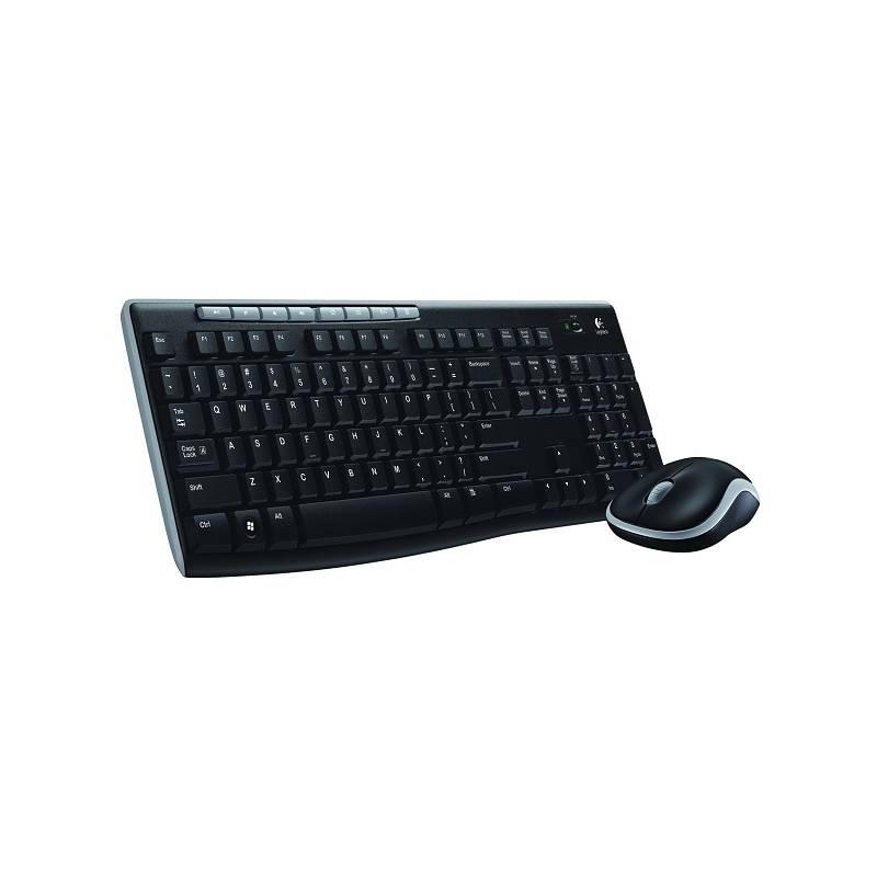 Klávesnice s myší Logitech Wireless Combo MK270, CZ černá, Klávesnice, s, myší, Logitech, Wireless, Combo, MK270, CZ, černá