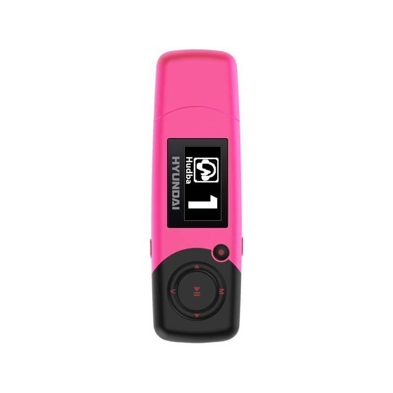 MP3 přehrávač Hyundai MP 366 GB4 FM P růžový, MP3, přehrávač, Hyundai, MP, 366, GB4, FM, P, růžový