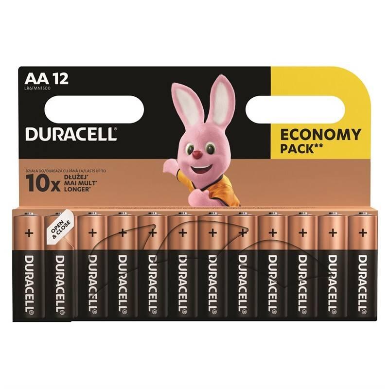 Baterie alkalická Duracell Basic AA, LR06,