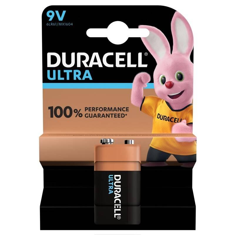 Baterie alkalická Duracell Ultra 9V, blistr