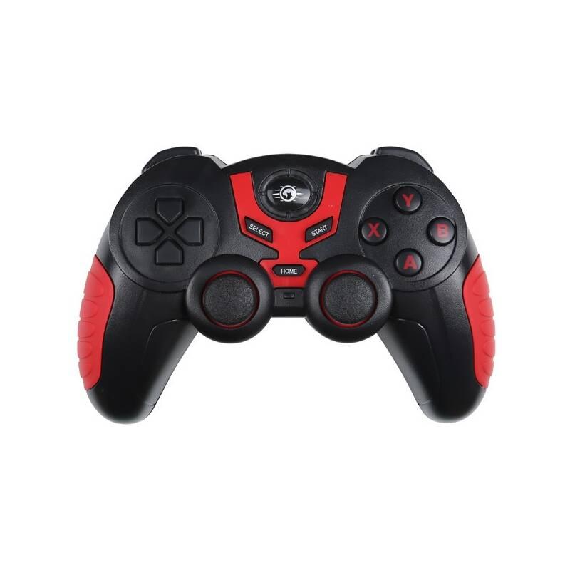 Gamepad Marvo GT-60, bezdrátový, Bluetooth USB, PC, Android černý červený