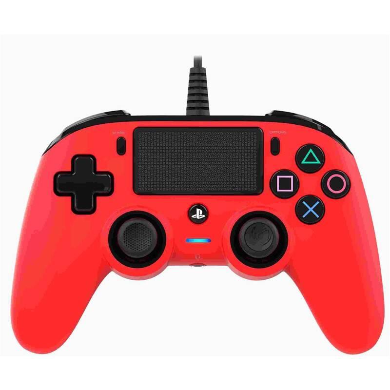 Gamepad Nacon Wired Compact Controller pro PS4 červený