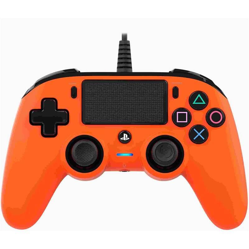 Gamepad Nacon Wired Compact Controller pro PS4 oranžový, Gamepad, Nacon, Wired, Compact, Controller, pro, PS4, oranžový