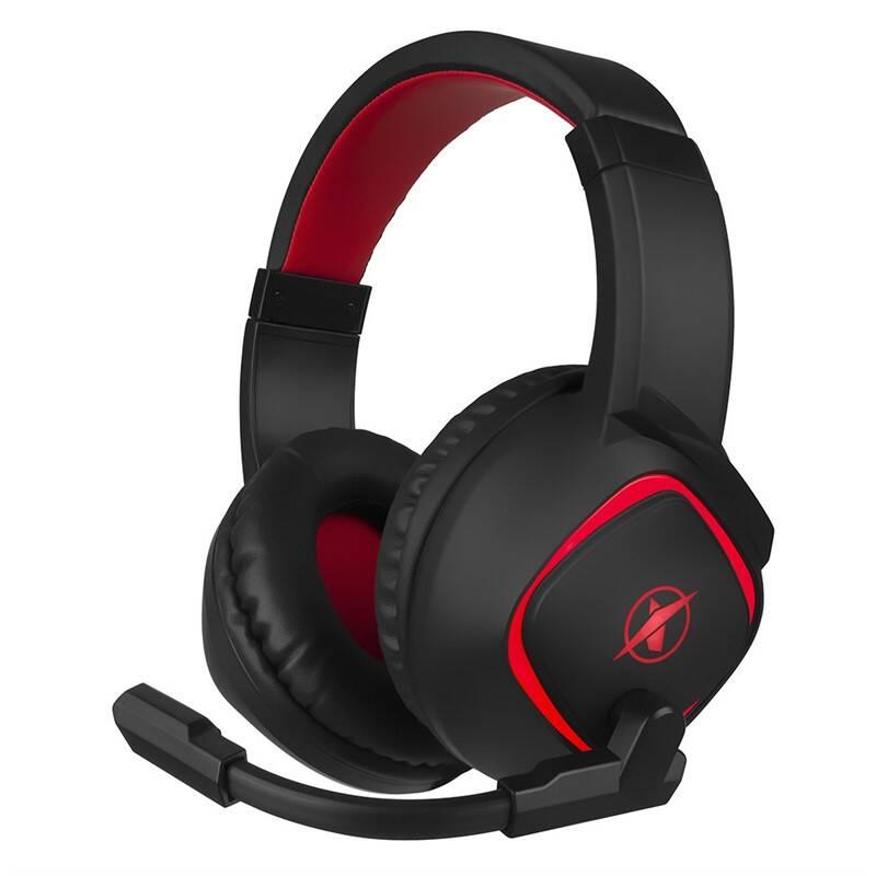 Headset Niceboy ORYX X300 černý červený