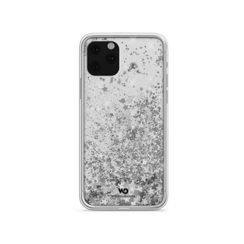 Kryt na mobil White Diamonds Sparkle pro Apple iPhone 11 Pro stříbrný