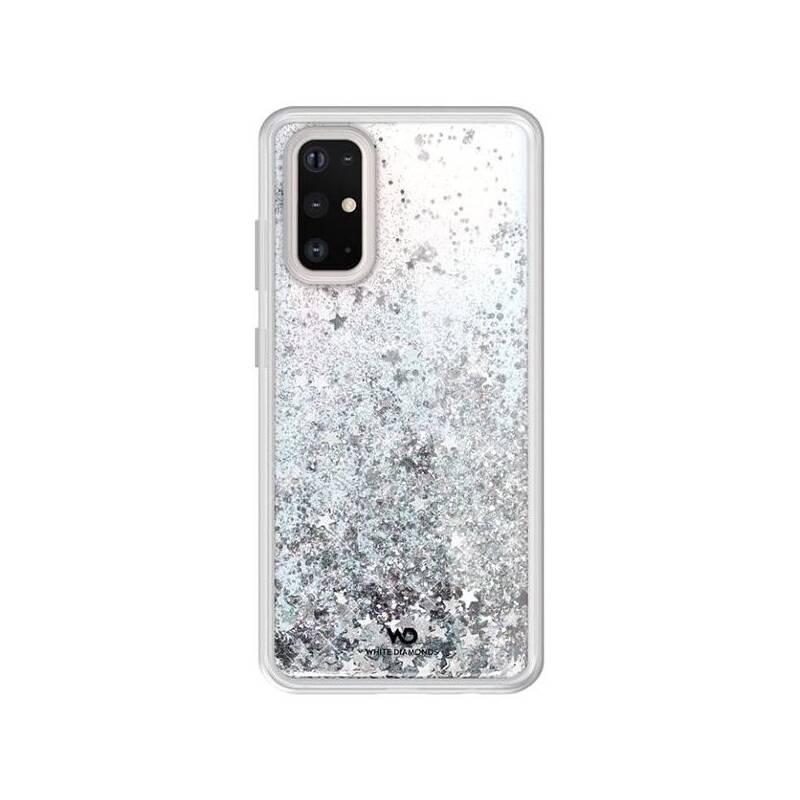 Kryt na mobil White Diamonds Sparkle pro Samsung Galaxy S20 stříbrný