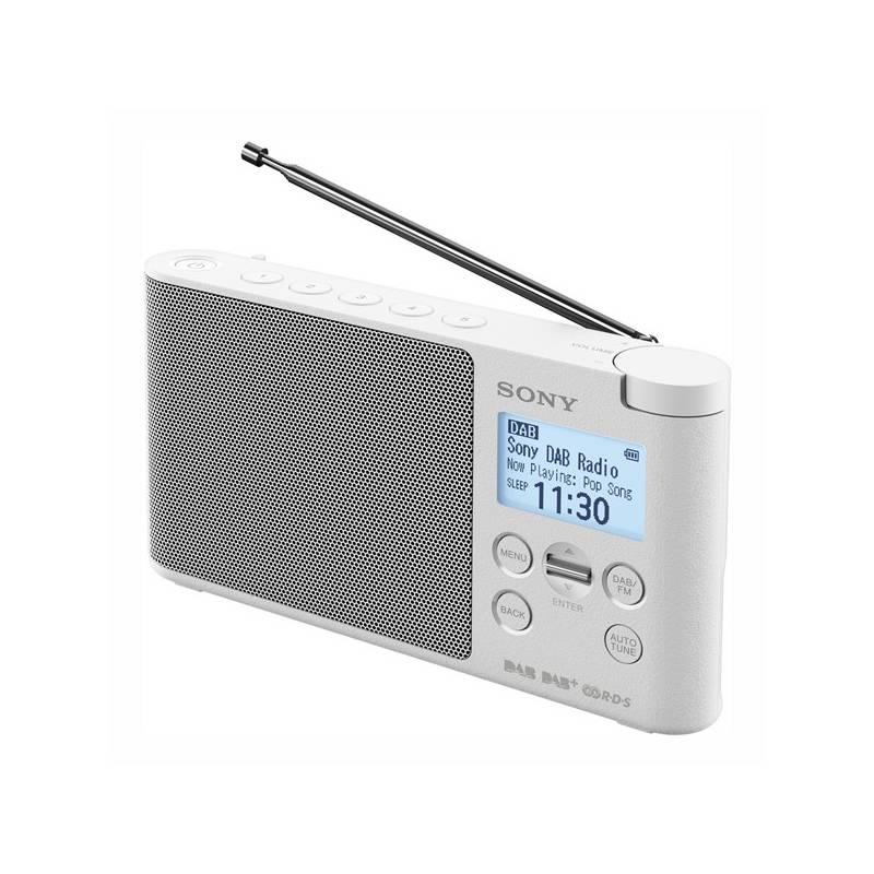 Radiopřijímač s DAB Sony XDR-S41DW bílý