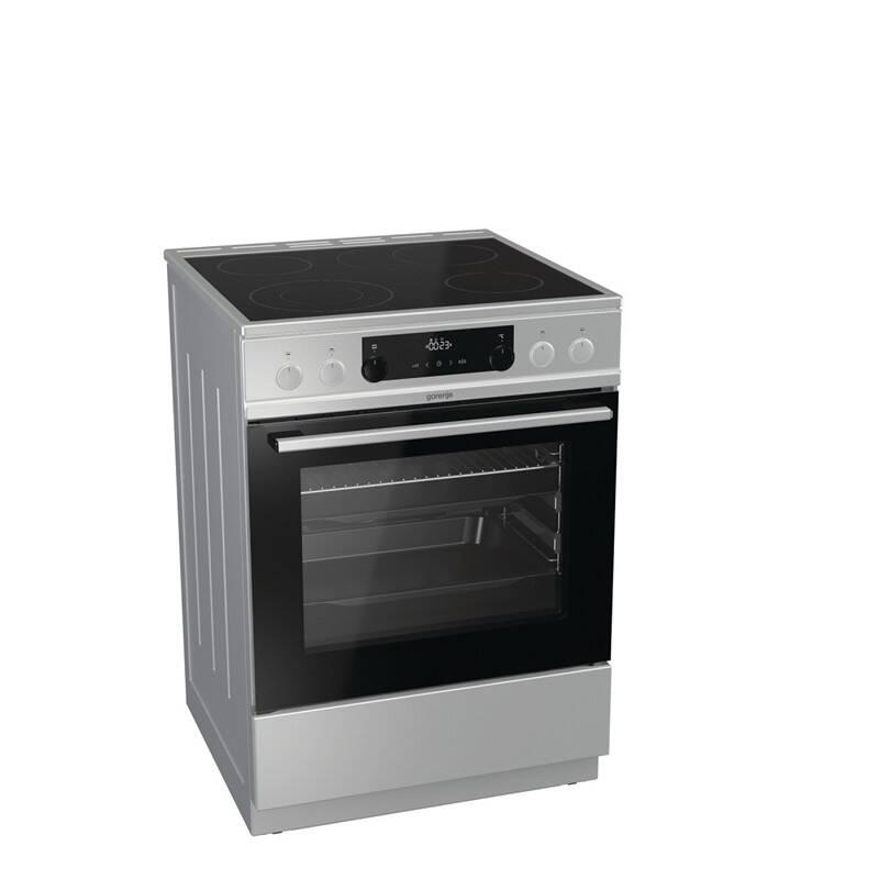 Sklokeramický sporák Gorenje EC6352XPA nerez