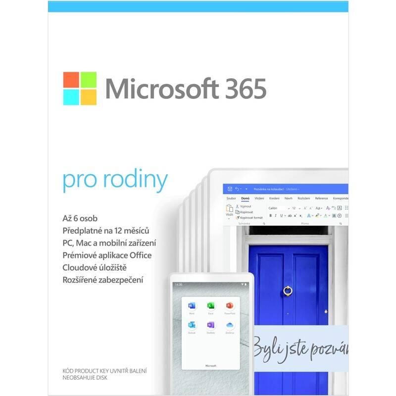 Software Microsoft 365 pro rodiny CZ, Software, Microsoft, 365, pro, rodiny, CZ