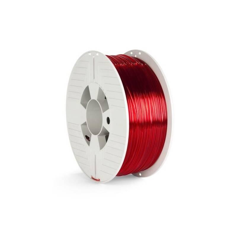 Tisková struna Verbatim PET-G 1,75 mm pro 3D tiskárnu, 1kg červená