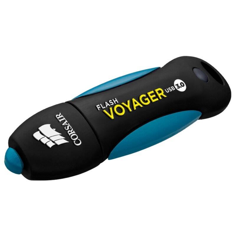 USB Flash Corsair Voyager černý modrý, USB, Flash, Corsair, Voyager, černý, modrý