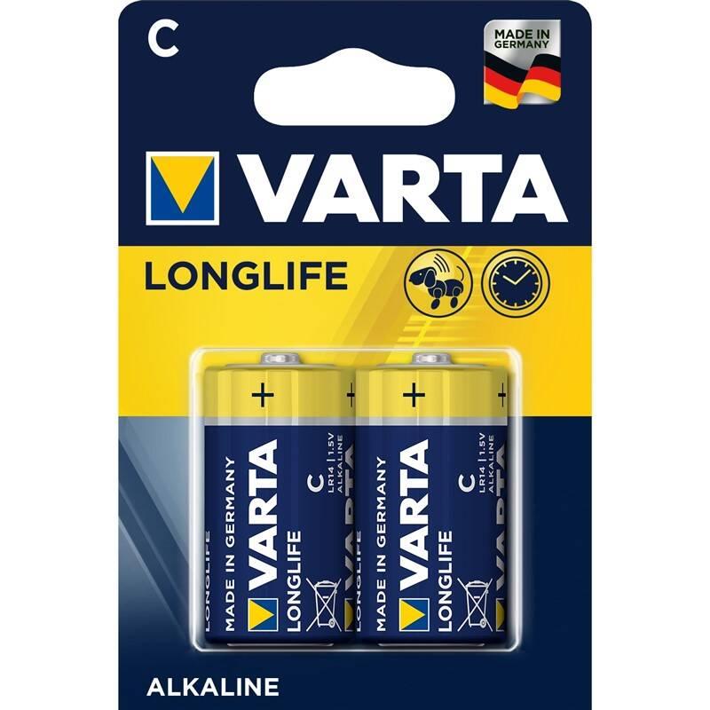 Baterie alkalická Varta Longlife C, LR14,