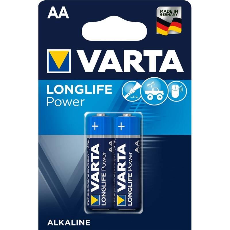 Baterie alkalická Varta Longlife Power AA, LR06, blistr 2ks