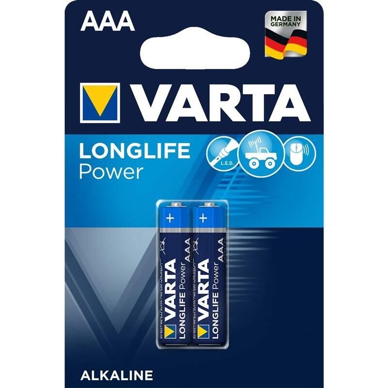 Baterie alkalická Varta Longlife Power AAA, LR03, blistr 2ks