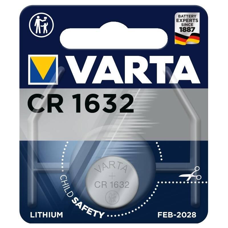 Baterie lithiová Varta CR1632, blistr 1ks, Baterie, lithiová, Varta, CR1632, blistr, 1ks