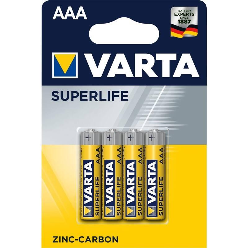 Baterie zinkouhlíková Varta Superlife AAA, R03, blistr 4 ks